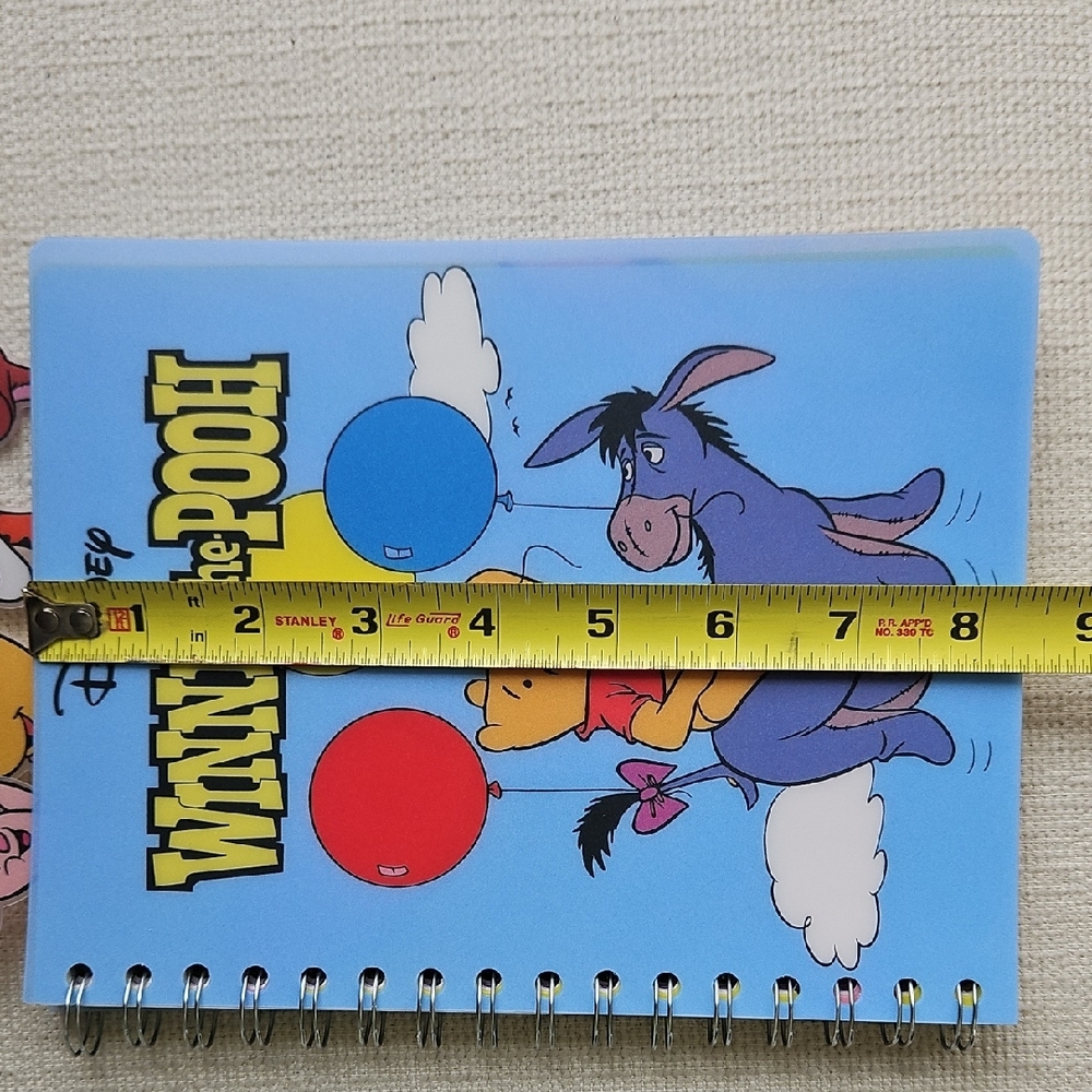 Disney Winnie the Pooh Blue Notebook with Balloons - Picture 11 of 13